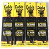 Image 1 : Cablz BLACK Eyewear Retainers x4 - NEW