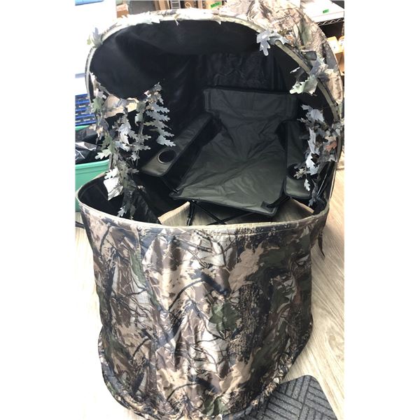 Fold Up Camo Hunting Blind - Single Person