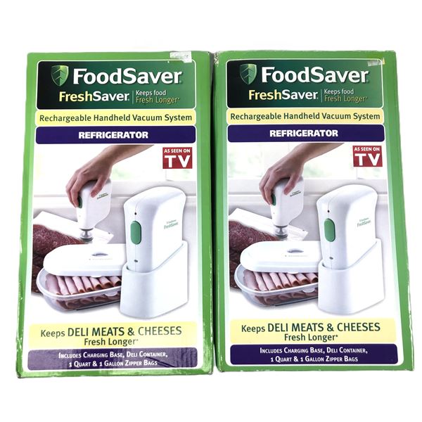 Foodsaver Handheld Food Vacuum x2 - NEW