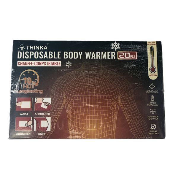 10 HR Disposable Body Warmers Packs x20 - NEW