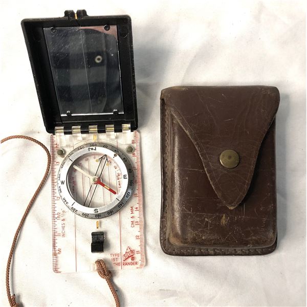 Vintage Silva Compass w/ Pouch