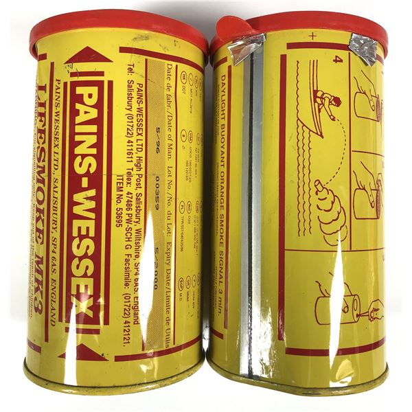3 Minute Marine SMOKE Cans x2 - Floating