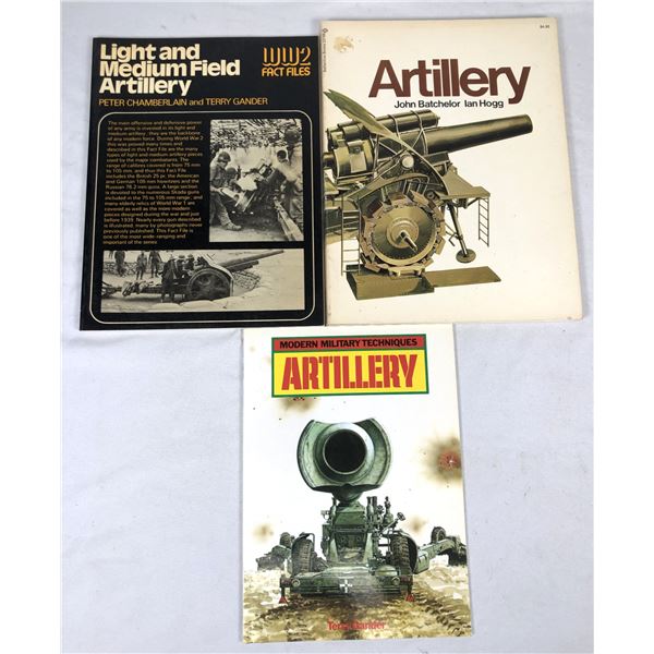 Artillery Themed Book LOT x3