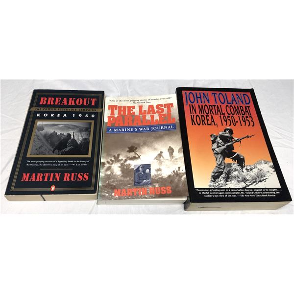 Korean War Paperback History LOT x3