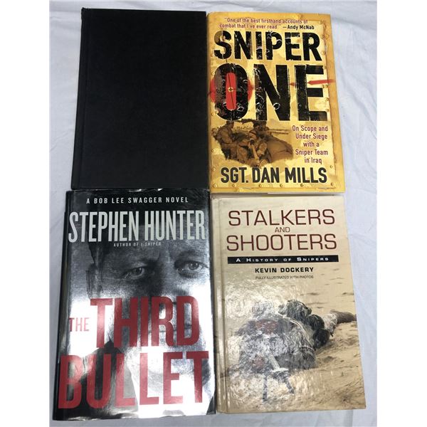 Sniper & Recon Themed Hardcover Book LOT x4
