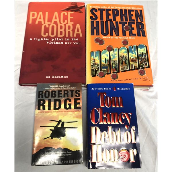 War Themed Paperback LOT x4 - Clancy