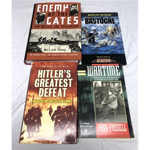 WW2 Themed Book LOT x4 - Bastogne, Stalingrad