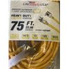 Image 3 : AS NEW YELLOW 75FT LIFE SUPPLY LIGHTED INDOOR OUTDOOR HEAVY DUTY EXTENSION CORD, 14AWG