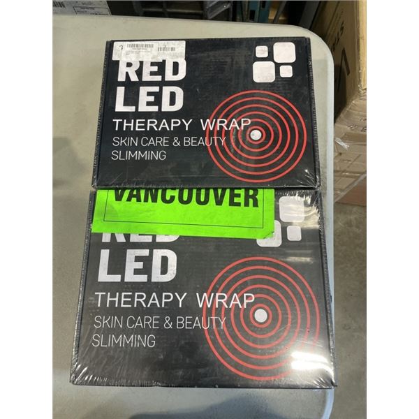 2 NEW RED LED THERAPY WRAPS