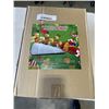 Image 1 : 9 FOOT LONG INFLATABLE SANTA  AND 3 REDINDEER