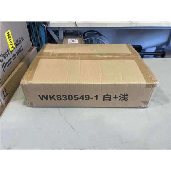 NEW 3 TIER METAL ROLLING UTILITY CART WITH DRAWER AND WOOD TOP