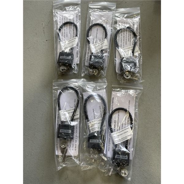 6 NEW FIREARM CABLE LOCKS - RETAIL $59