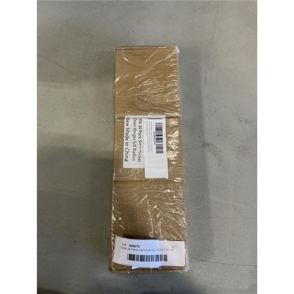 NEW 30 PACK SATIN NICKEL 3.5X3.5 DOOR HINGES
