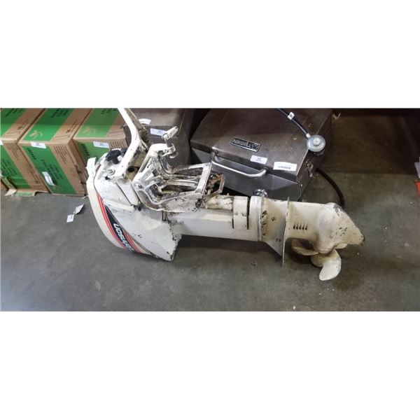 JOHNSON SEA HORSE BOAT MOTOR. WORKS. SAT FOR A WHILE