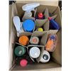 Image 2 : 3 BOXES WITH 36 VARIOUS CLEANING SUPPLIES BOTTLES