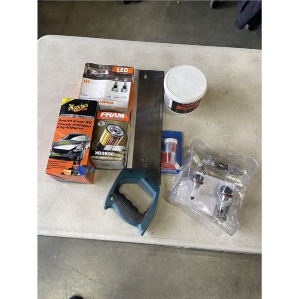 AUTOMOTVE BULBS AND HEALDIGHTS, SAW, AND DETAILING SUPPLY
