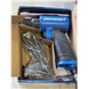 Image 4 : AS NEW MASTERCRAFT AIR POWERED CHISEL AND NEW SET OF 3 BITS