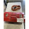 Image 1 : METAL TOOL BOX W/ CONTENTS AND EXTENSION CORD
