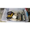 Image 1 : TOTE OF HEAVY DUTY POWER BARS AND EXTENSIONS