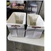 Image 5 : 6 NEW LARGE COLLAPSIBLE STORAGE BINS, 17X12X15 INCH AND SET OF 4 NEW STORAGE CUBES 13 INCH