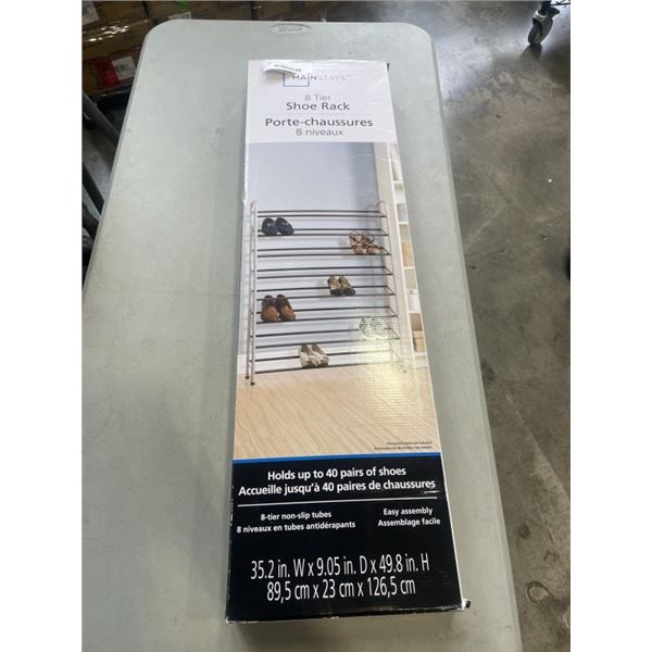 MAINSTAYS 8 TIER SHOE RACK