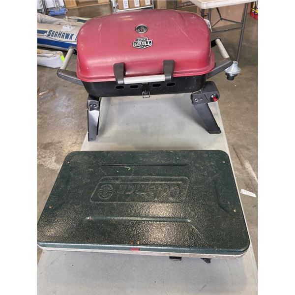 PROPANE CAMP BBQ AND PROPANE COLEMAN STOVE