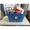 Image 1 : TOTE OF HOUSEHOLD ITEMS INCLDUING BUNNYKINS BOWL, ROYAL WORCESTER LIDDED DISH ETC