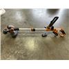 Image 1 : WORX ELECTRIC TRIMMER WITH BATTERY AND CHARGER
