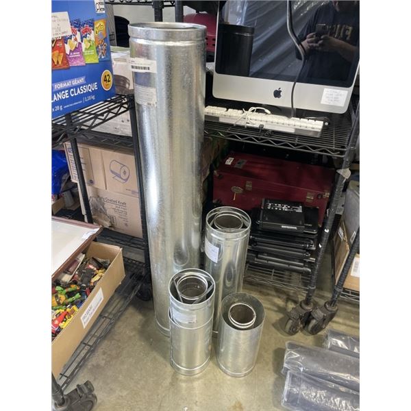 ASSORTED 4 INCH SELKIRK DIRECT VENT STOVE PIPE