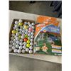 Image 1 : INFLATABLE SPLASH AND SLIDE AND TRAY OF EXPERIENCED GOLF BALLS