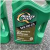 Image 2 : TWO NEW JUGS OF 5 GALLON QUAKER STATE SAE 5W-20 SYNTHETIC MOTOR OIL