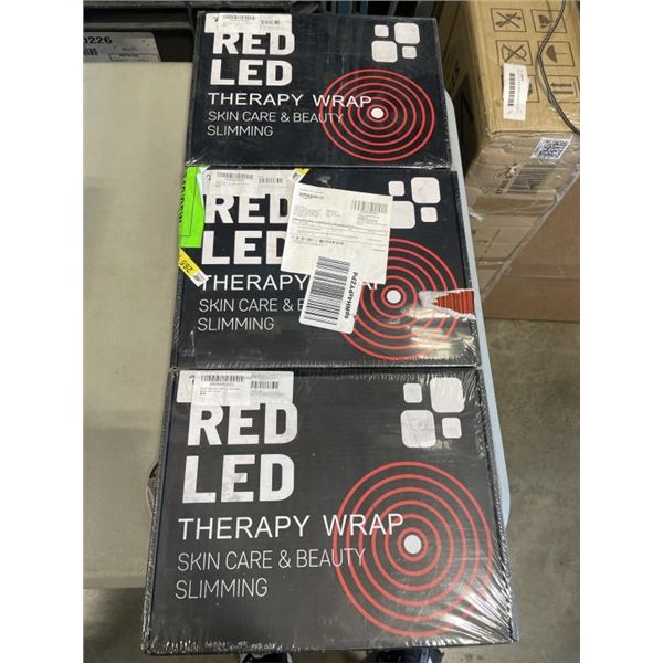 3 NEW RED LED THERAPY WRAPS