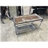 Image 1 : 2 TIER ROLLING SHOP WAREHOUSE CART