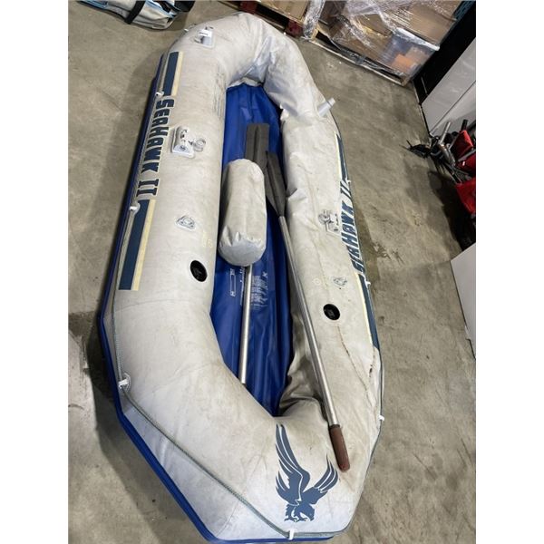 INTEX SEAHAWK II INFLATABLE RAFT, WITH OARS