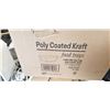 Image 2 : 2 CASES OF POLY COATED KRAFT FOOD TRAYS