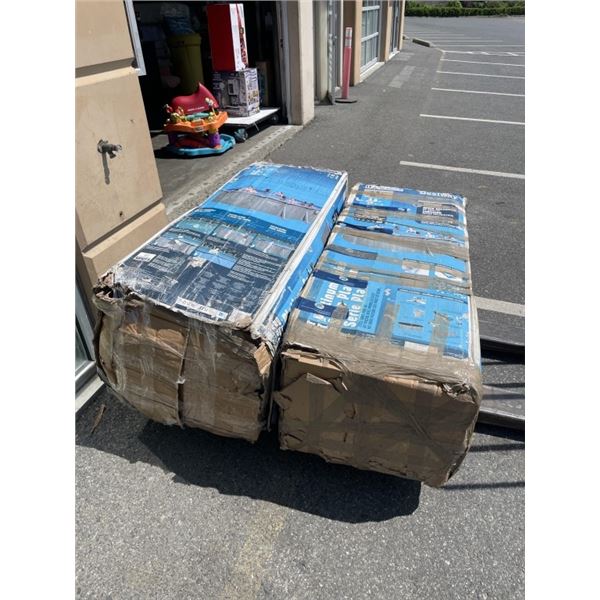 NEW IN BOX BESTWAY PLATINUM SERIES SUPER GALVANIZED STEEL 18 FT OVAL 52-IN DEEP SWIMMING POOL TWO BO