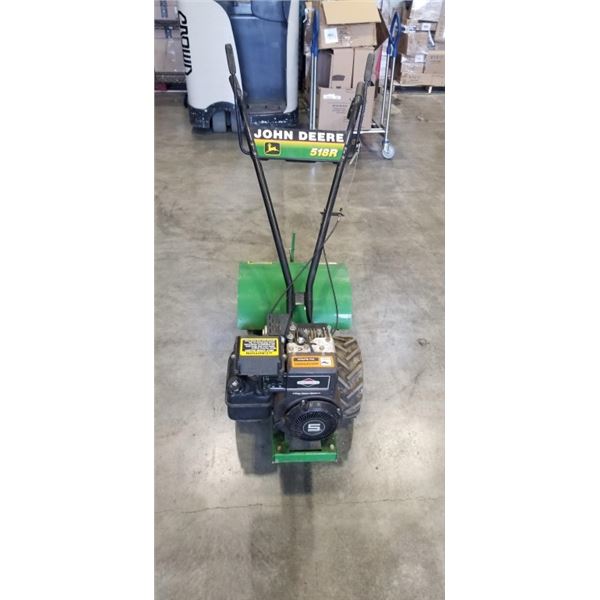 JOHN DEERE 518R GAS POWERED ROTOTILLER, BRIGGS AND STRATON 5HP MOTOR