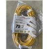 Image 1 : AS NEW YELLOW 75FT LIFE SUPPLY LIGHTED INDOOR OUTDOOR HEAVY DUTY EXTENSION CORD, 16AWG
