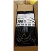 Image 1 : AS NEW BLACK 100FT LIFE SUPPLY LIGHTED INDOOR OUTDOOR HEAVY DUTY EXTENSION CORD, 16AWG