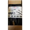 Image 2 : AS NEW BLACK 100FT LIFE SUPPLY LIGHTED INDOOR OUTDOOR HEAVY DUTY EXTENSION CORD, 16AWG