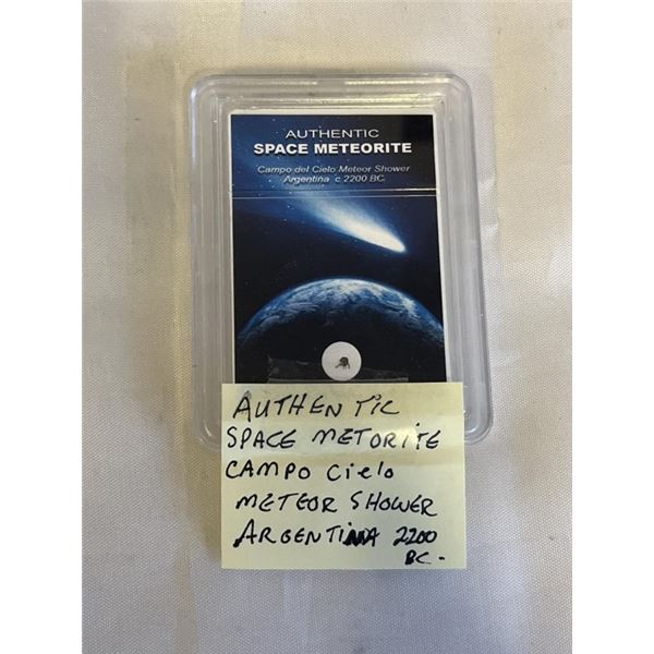 AUTHENTIC SPACE METORITE CAMPO CIELO METEOR SHOWER AGENTHINE