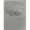 Image 1 : PAIR OF HEART SHAPED STUD EARRINGS