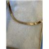 Image 2 : GOLD PLATED STERLING SILVER FLAT CHAIN, ENGRAVED 'LOVE YOUR FOREVER MORE' NECKLACE MARKED 925 16" L