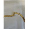 Image 3 : GOLD PLATED STERLING SILVER FLAT CHAIN, ENGRAVED 'LOVE YOUR FOREVER MORE' NECKLACE MARKED 925 16" L