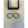Image 2 : 2 TITANIUM W/ GOLD INLAID AND CZ STONES RING BANDS SIZES 9 AND 10
