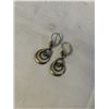 Image 3 : 2 PAIRS OF VINTAGE GOLD EARRINGS, HOOPS SS MARKED 925 AND K&L RGP FROM GERMANY