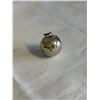 Image 2 : MEXICAN SILVER W/ GOLD PLANET HARMONY BALL RINGING BELL PENDANT, LARGE 1" D