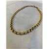 Image 2 : VINTAGE GOLD PLATED HEAVY WEIGHT LINKS NECKLACE, 54.2 G 20.5" L