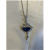 Image 2 : SILVER PRINCESS HOUSE BALLERINA PENDANT W/ CHAIN NECKLACE