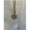 Image 2 : STERLING SILVER TIFFANY PENDANT, MARKED T&CO 925 W/ STERLING SILVER CHAIN NECKLACE